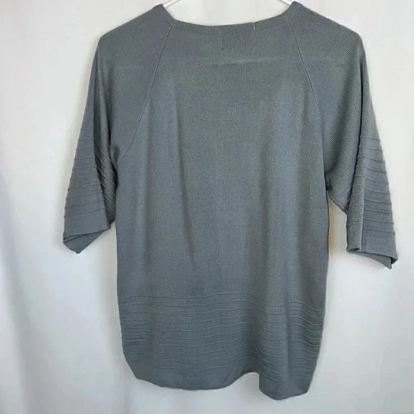 Vintage Hudsons Womens Knit Short Sleeve Sweater Slate Blue Size Medium‎ - Picture 5 of 5